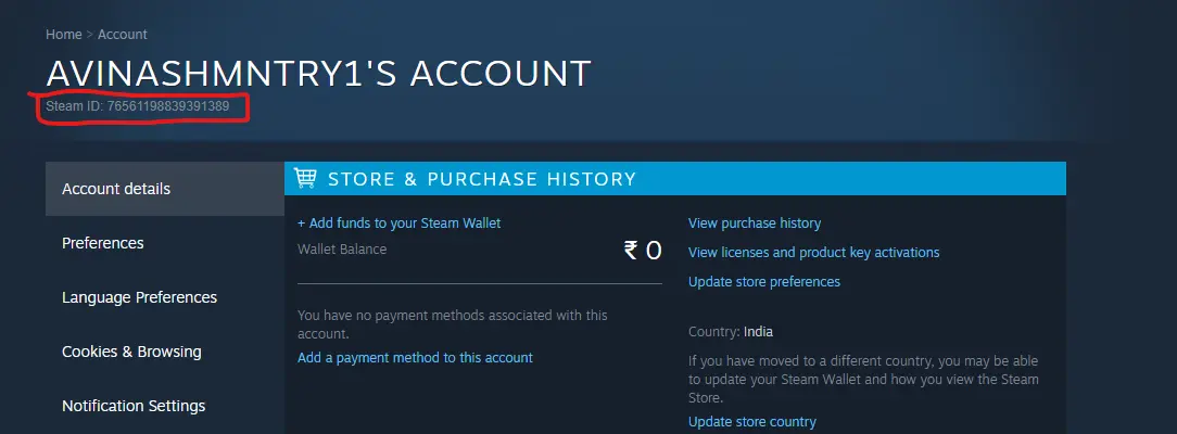 Steam Account ID