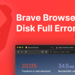 Brave Browser Disk Full Error